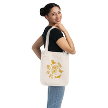 Load image into Gallery viewer, 'wild. life.' organic canvas tote bag
