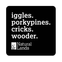 Load image into Gallery viewer, "Delco nature" square magnet - white