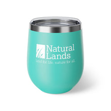 Load image into Gallery viewer, copper vacuum insulated teal cup, 12oz