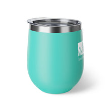 Load image into Gallery viewer, copper vacuum insulated teal cup, 12oz