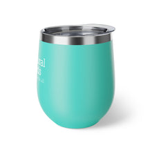 Load image into Gallery viewer, copper vacuum insulated teal cup, 12oz