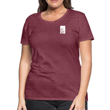 Load image into Gallery viewer, "cattails" women’s premium t-shirt - heather burgundy