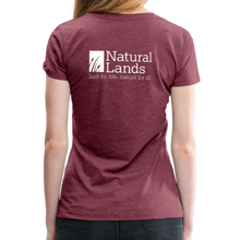 Load image into Gallery viewer, "cattails" women’s premium t-shirt - heather burgundy
