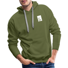Load image into Gallery viewer, "cattails" men’s premium hoodie - olive green