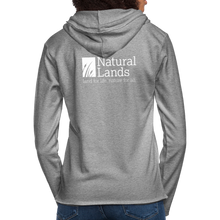 Load image into Gallery viewer, "cattails" unisex lightweight terry hoodie - heather gray
