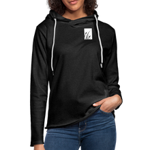 Load image into Gallery viewer, "cattails" unisex lightweight terry hoodie - charcoal grey