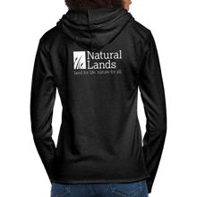 Load image into Gallery viewer, "cattails" unisex lightweight terry hoodie - charcoal grey