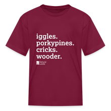 Load image into Gallery viewer, nature in Delco kids' t-shirt (3 colors) - burgundy