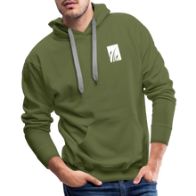 Load image into Gallery viewer, "cattails" men’s premium hoodie - olive green
