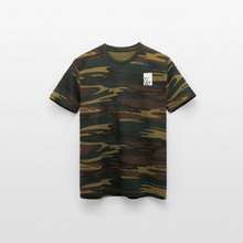 Load image into Gallery viewer, "cattails" unisex camo tee - green camo
