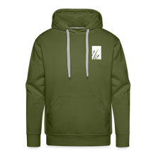Load image into Gallery viewer, "cattails" men’s premium hoodie - olive green
