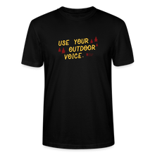 Load image into Gallery viewer, "use your outdoor voice" unisex t-shirt - black
