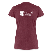 Load image into Gallery viewer, "cattails" women’s premium t-shirt - heather burgundy
