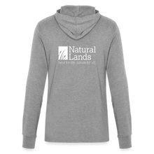 Load image into Gallery viewer, "cattails" unisex long sleeve hoodie shirt - heather grey
