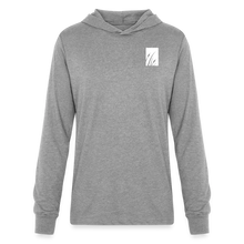Load image into Gallery viewer, "cattails" unisex long sleeve hoodie shirt - heather grey
