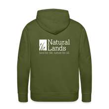 Load image into Gallery viewer, "cattails" men’s premium hoodie - olive green
