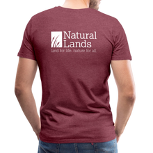 Load image into Gallery viewer, "cattails" men's premium t-shirt - heather burgundy
