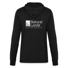 Load image into Gallery viewer, "cattails" unisex long sleeve hoodie shirt - heather black
