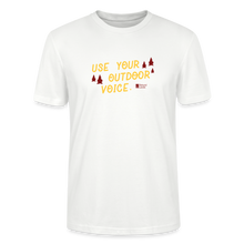 Load image into Gallery viewer, "use your outdoor voice" unisex t-shirt - white
