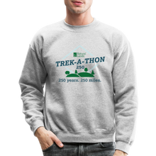 Load image into Gallery viewer, "Trek-a-Thon" unisex crewneck sweatshirt - heather gray
