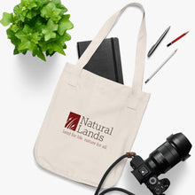 Load image into Gallery viewer, Natural Lands organic canvas tote bag
