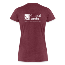 Load image into Gallery viewer, &quot;cattails&quot; women’s premium t-shirt - heather burgundy
