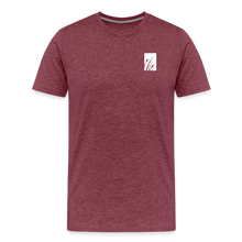 Load image into Gallery viewer, &quot;cattails&quot; men&#39;s premium t-shirt - heather burgundy
