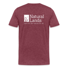 Load image into Gallery viewer, &quot;cattails&quot; men&#39;s premium t-shirt - heather burgundy
