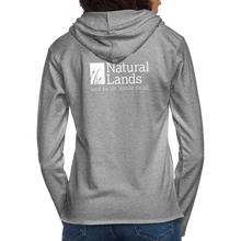 Load image into Gallery viewer, &quot;cattails&quot; unisex lightweight terry hoodie - heather gray
