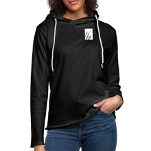 Load image into Gallery viewer, &quot;cattails&quot; unisex lightweight terry hoodie - charcoal grey
