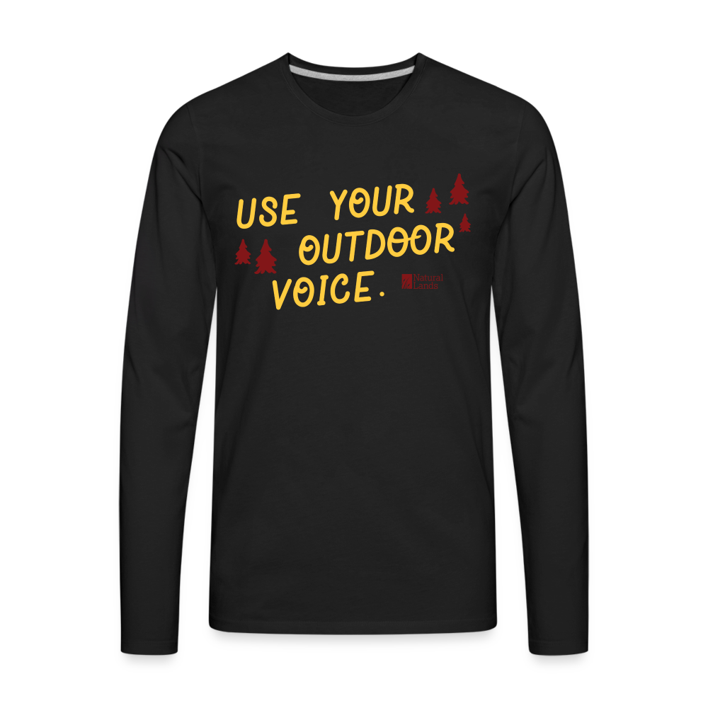 Men's Premium Long Sleeve T-Shirt - black