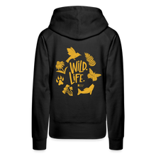 Load image into Gallery viewer, &#39;wild. life.&#39; women’s premium hoodie - black
