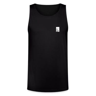 'cattails' tri-blend organic tank - black