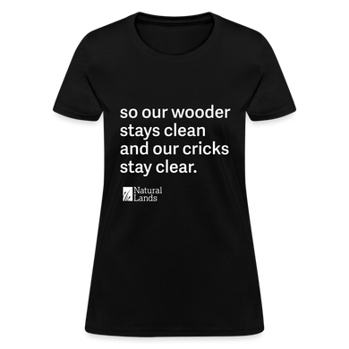 wooder women's t-shirt - black